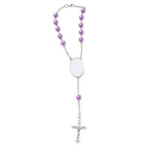 Personalised Rosary Beads (purple)