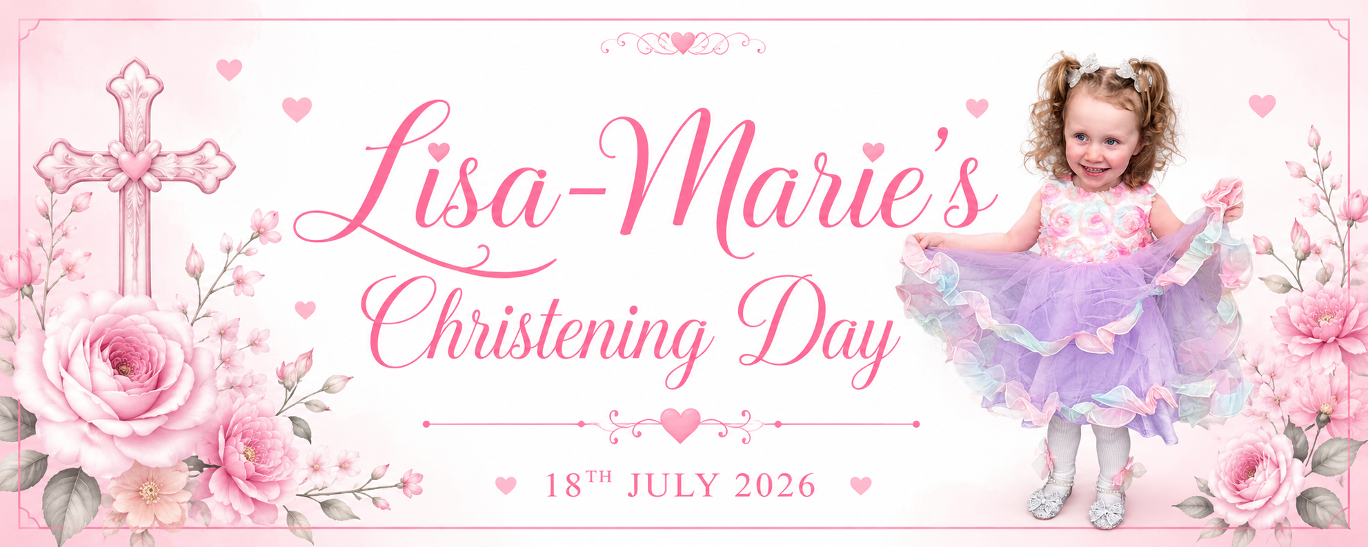 Personalised Party Banner (2x5ft)