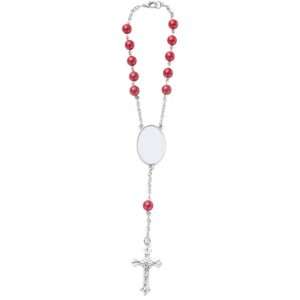 Personalised Rosary Beads (red)