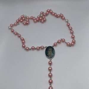 Personalised Rosary Beads (pink)