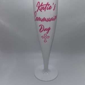 Personalised Champagne Flute (white)