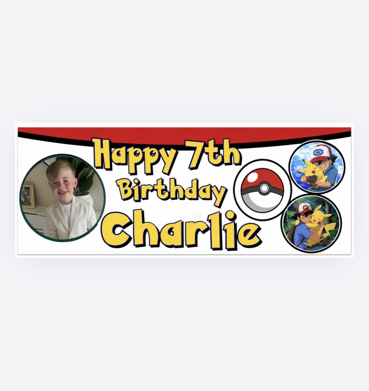 Personalised Party Banner (2x5ft)