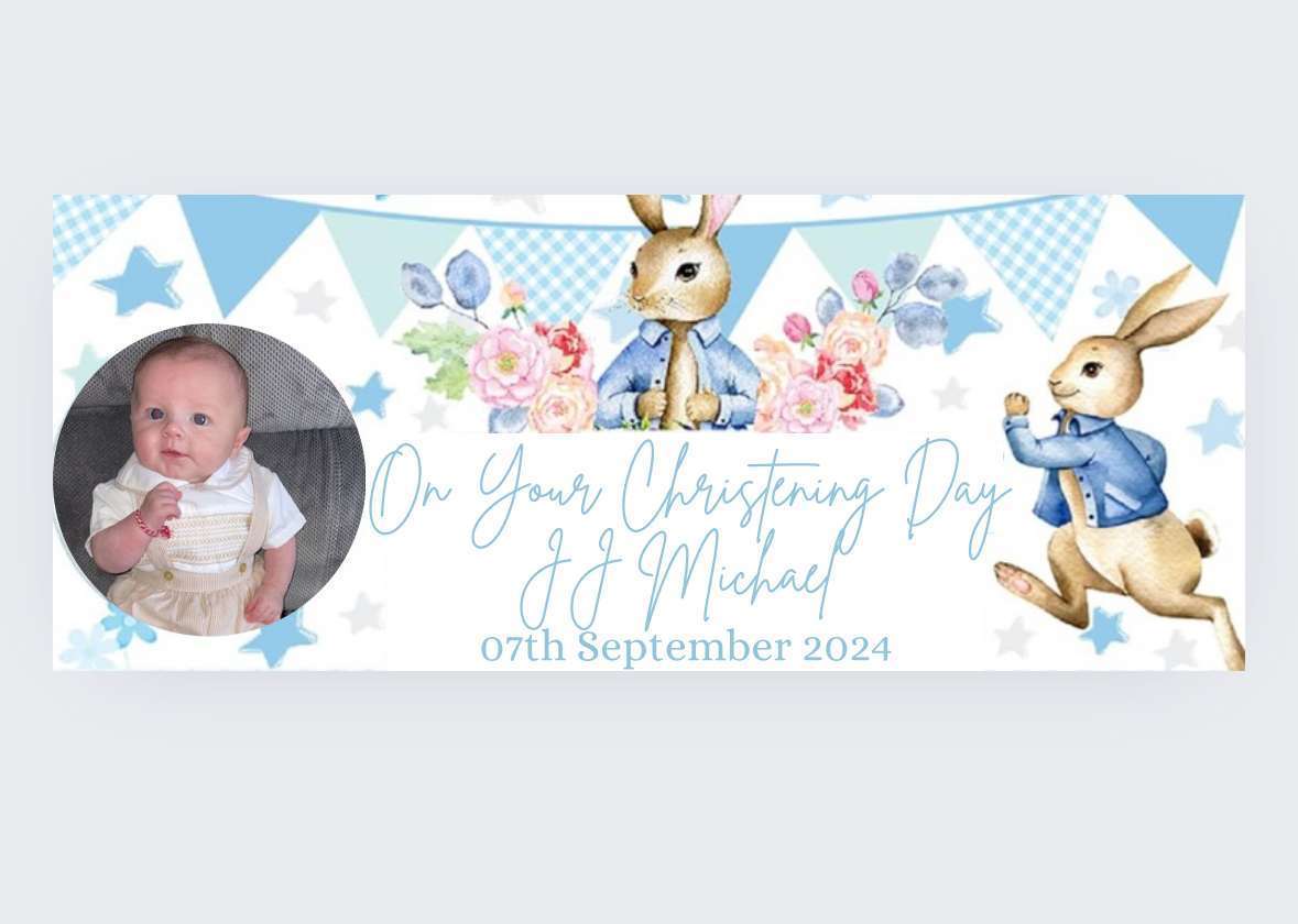 Personalised Party Banner (2x5ft)
