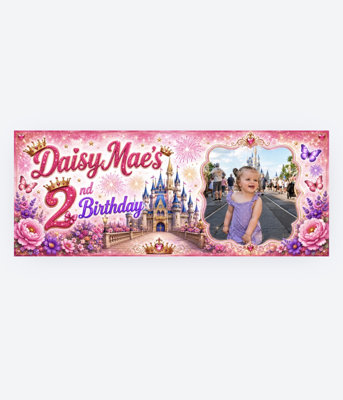 Personalised Party Banner (2x5ft)